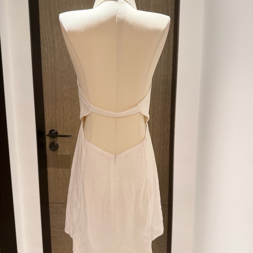 cult gaia White Halter Cutout Mini Dress - Picture 9 of 15